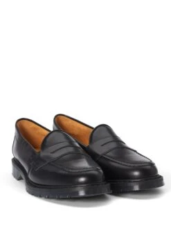 Solovair X Oliver Spencer Penny Loafer Black Hi Shine Leather -Mizuno Men Clothing Shop OSStudioSolovairPennyLoaferBlack1