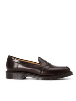 Solovair X Oliver Spencer Penny Loafer Ox Blood Hi Shine Leather