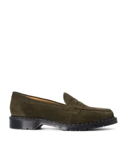 Solovair X Oliver Spencer Penny Loafer Green Suede