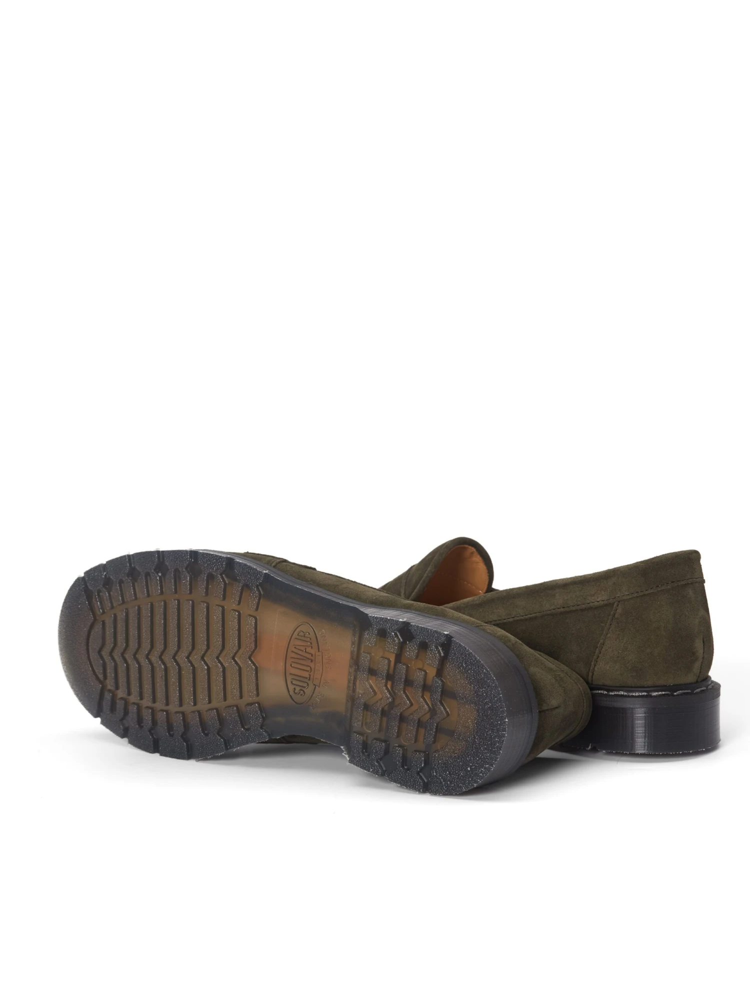 Solovair X Oliver Spencer Penny Loafer Green Suede 5 Solovair X Oliver Spencer Penny Loafer Green Suede - Image 3