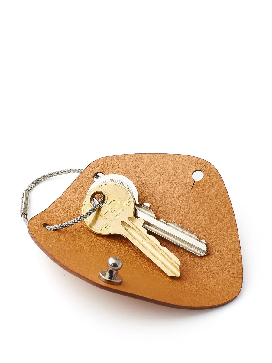 Campbell Cole Tan Leather Simple Key Wrap 4 Campbell Cole Tan Leather Simple Key Wrap - Image 2