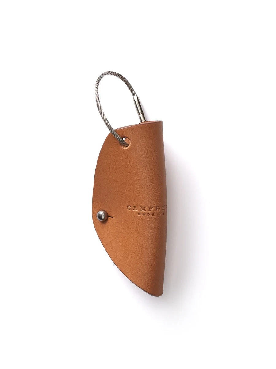 Campbell Cole Tan Leather Simple Key Wrap 3 Campbell Cole Tan Leather Simple Key Wrap