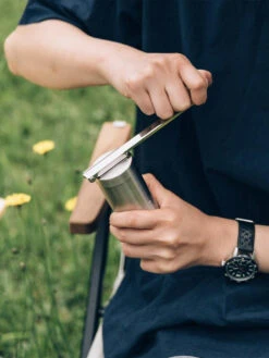 Snow Peak Field Barista Coffee Bean Grinder 9 Snow Peak Field Barista Coffee Bean Grinder -Mizuno Men Clothing Shop field barista grinder cs 116 lifestyle 02 1024x1024 1