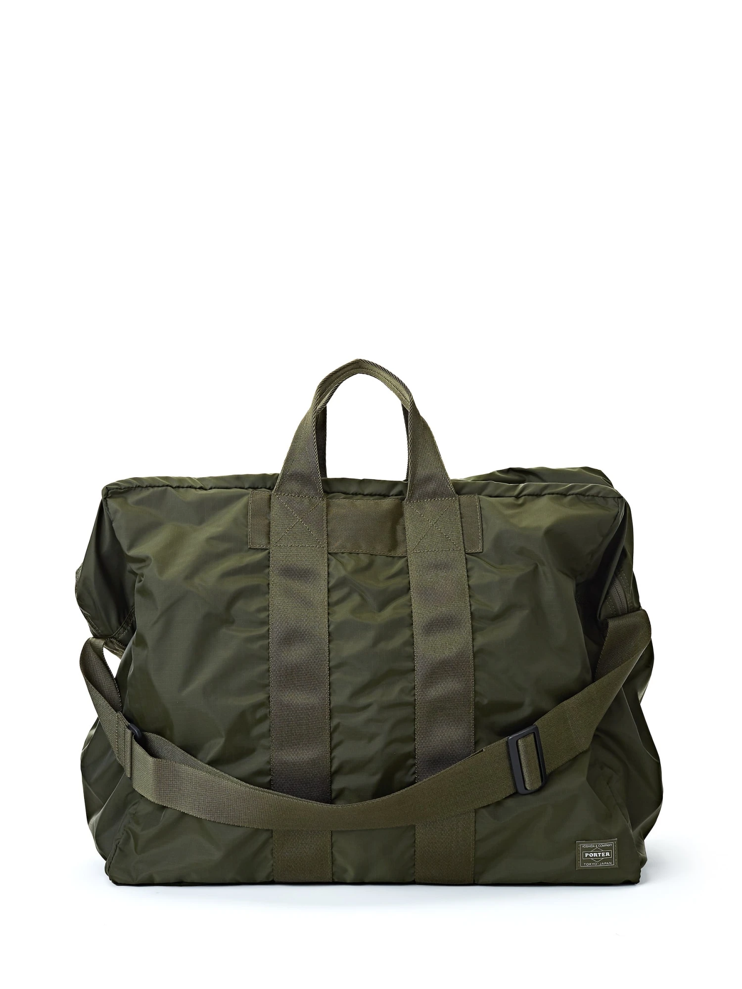 Porter-Yoshida & Co 2-way Flex Duffle Bag Olive 3 Porter-Yoshida & Co 2-way Flex Duffle Bag Olive