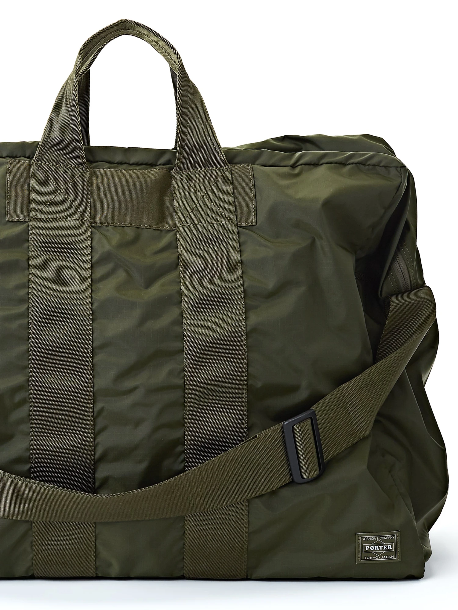 Porter-Yoshida & Co 2-way Flex Duffle Bag Olive 5 Porter-Yoshida & Co 2-way Flex Duffle Bag Olive - Image 3