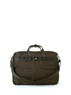 Porter-Yoshida & Co Olive 3-way Force Briefcase -Mizuno Men Clothing Shop porter force green0 1